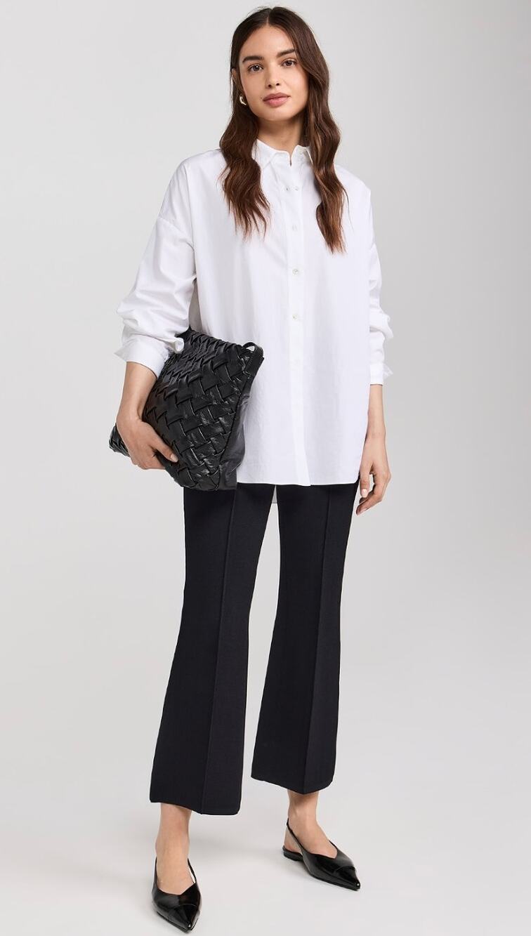 Apiece Apart Knit Pull On Rene Pant in Black XXS